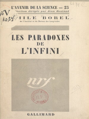 cover image of Les paradoxes de l'infini